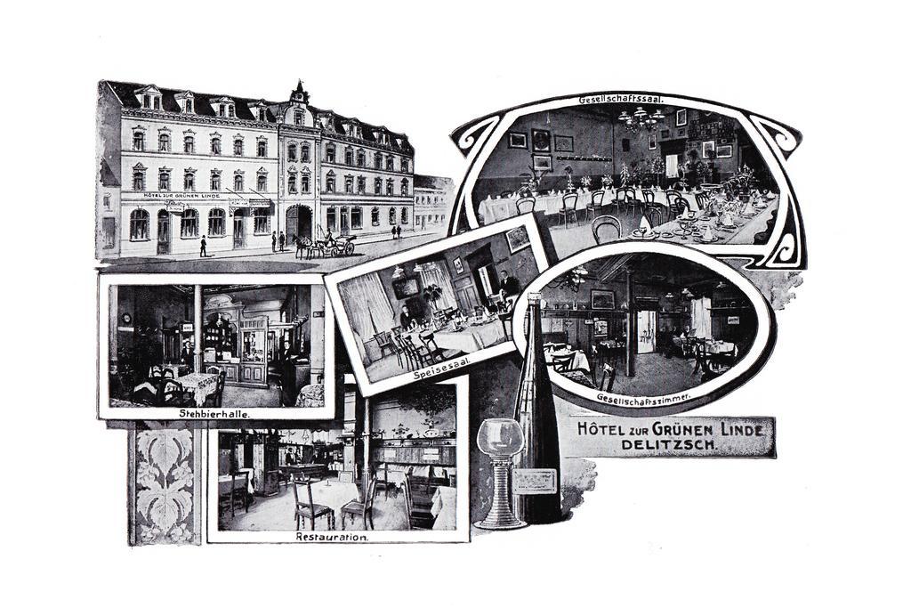 Hotel-Pension Grüne Linde Delitzsch Exterior foto